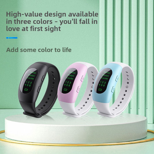 EMS Sleep & Relaxation Wristband | Electric Nerve Stimulation Bracelet for Sleep, Relax & Excite Modes | Microcurrent Therapy Band