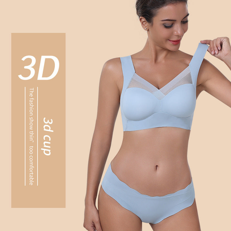 صدرية لاسلكية للمقاسات الكبيرة L إلى 6XL | حمالة صدر مريحة بألواح شبكية ورقبة عميقة على شكل V وأشرطة عريضة | حمالة صدر سلسة بدون أسلاك رافعة بـ 5 ألوان