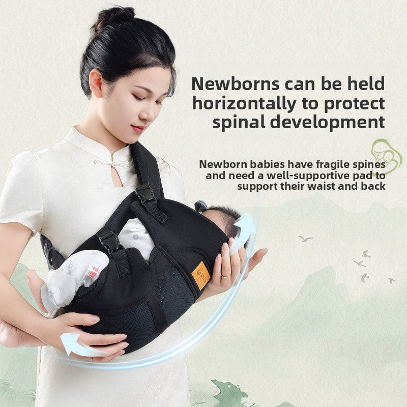 AYM Star Curtain Dark Black Baby Carrier | 3D Honeycomb Breathable Ergonomic Infant Carrier with Buckle Straps