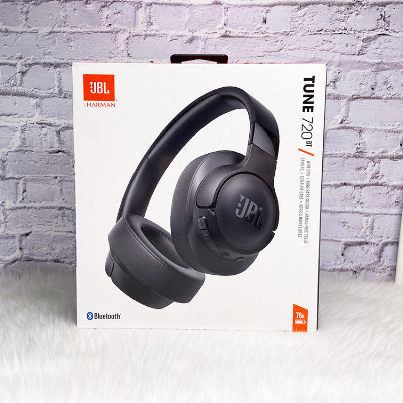 JBL Tune 720BT Wireless Bluetooth Headphones | Pure Bass Over-Ear Headphones | 76Hr Battery & Hands-Free Calls | by Harman | Black