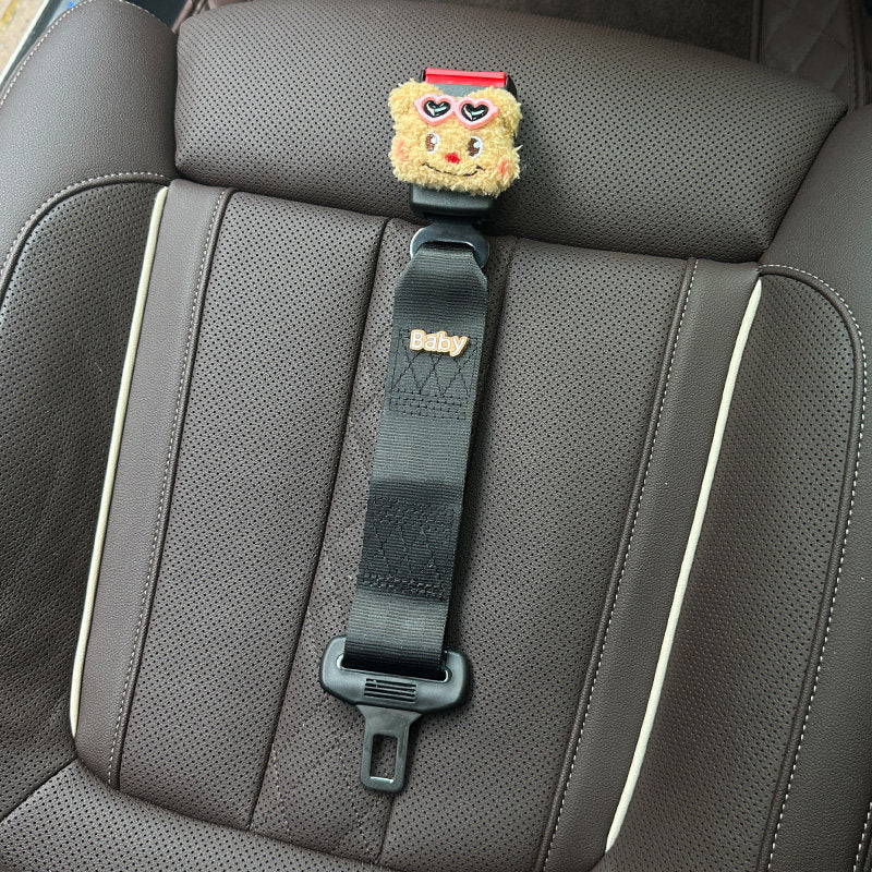 MUA Pregnancy Seat Belt Adjuster with Cute Panda Clip | Maternity Car Seatbelt Shoulder Strap Positioner | Bump Baby Belly Protector | Universal Car Fit