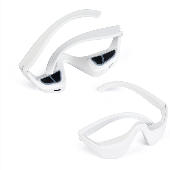 Red Light Therapy Eye Massager Mask | Relieve Eye Fatigue, Reduce Dark Circles & Puffiness | Anti-Aging Under Eye Device for Wrinkles & Blood Circulation