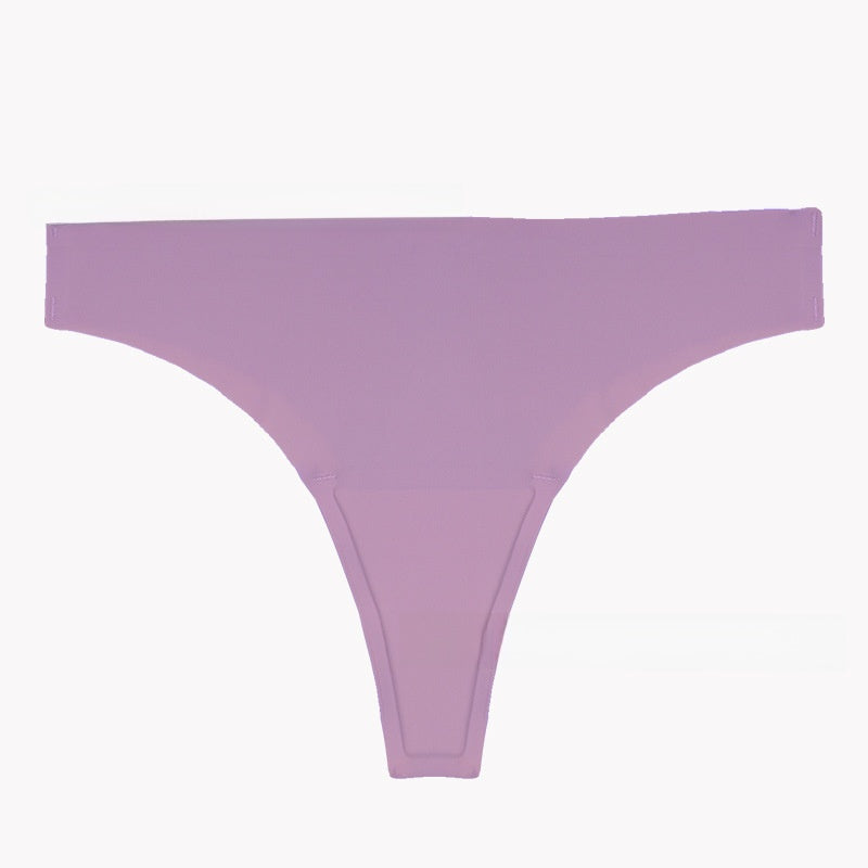 Women's Seamless Thong Underwear | No-Show High Cut G-String | Multi-Color Invisible Panties | Soft Daily Wear