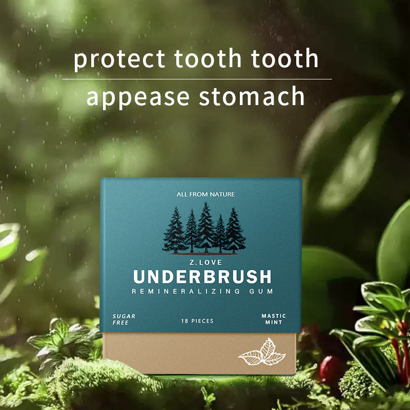 Underbrush Remineralizing Gum - Berry | Natural Sugar-Free Gum | 18 Pieces