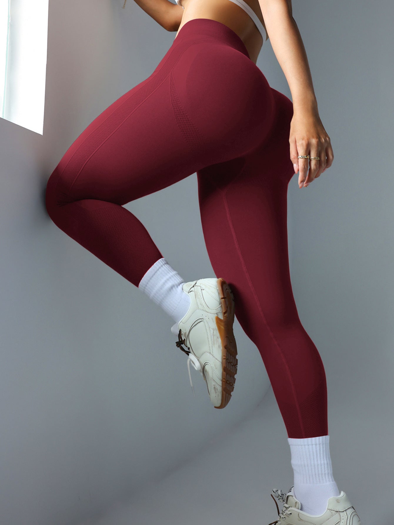 Women's Seamless Scrunch Butt Leggings High Waist Booty Lifting Gym Yoga Pants ? Grey, Pink, Dark Grey, Black