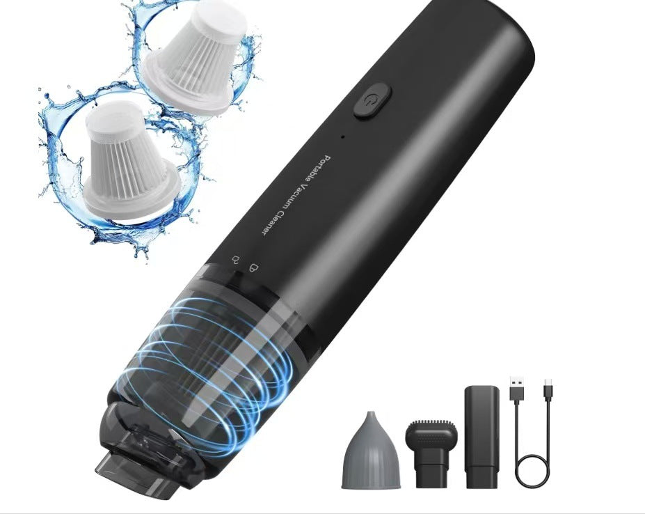 Wireless Portable Vacuum Cleaner - Cordless Mini Handheld Vacuum with Strong Suction & Brush Attachment | Car & Home Use