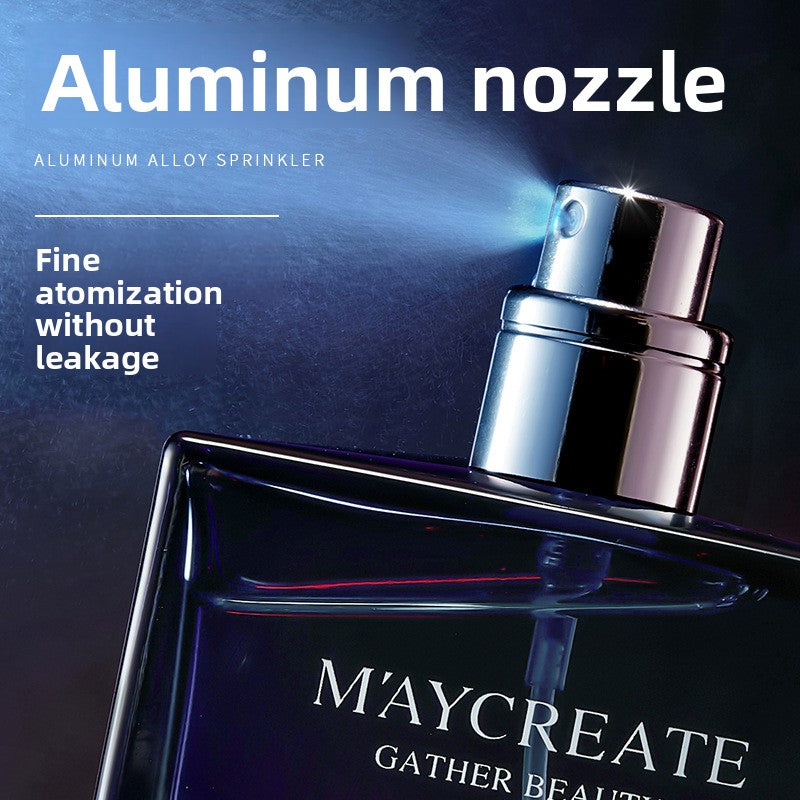 M'AYCREATE Elegant Blue Eau de Parfum 55ml - Long Lasting Men's Fragrance - Luxury Deep Blue Bottle EDP Cologne Spray - Sophisticated Aromatic Scent for Men