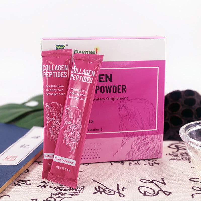Daynee Collagen Peptides Powder | 100% Pure Formula for Youthful Skin Healthy Hair & Stronger Nails ? 20 Sachets x 6g Dietary Supplement