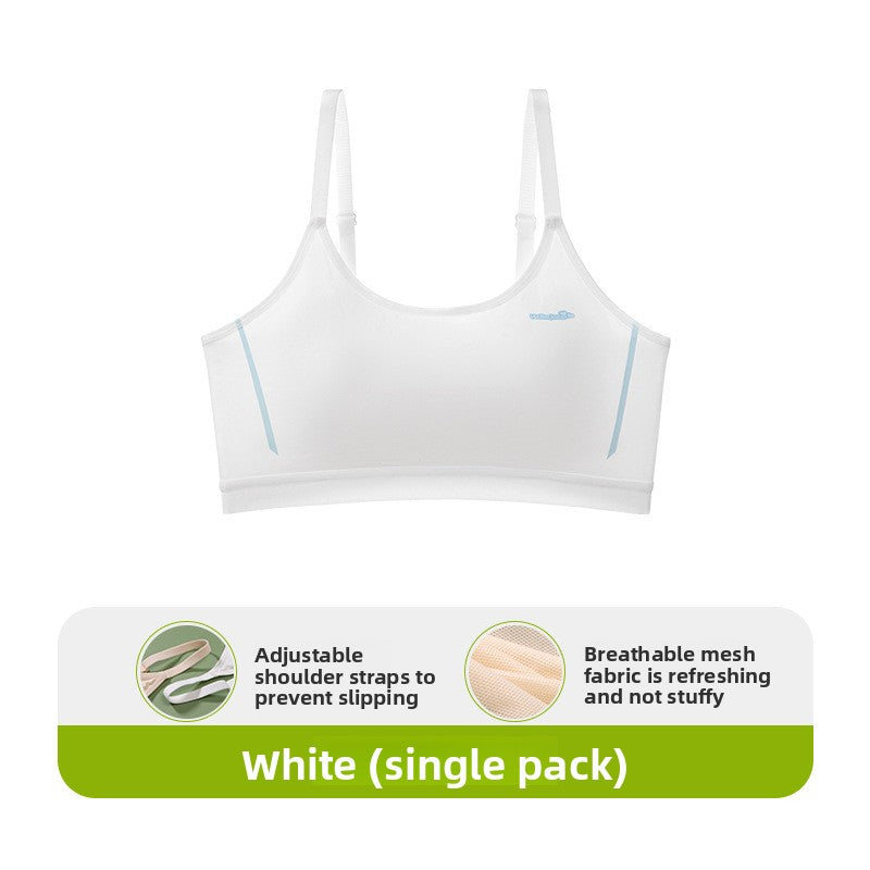 Breathable Mesh Sports Bra Women | Adjustable Non Slip Strap Workout Bra | Lightweight Refreshing Gym Bra Green Single Pack