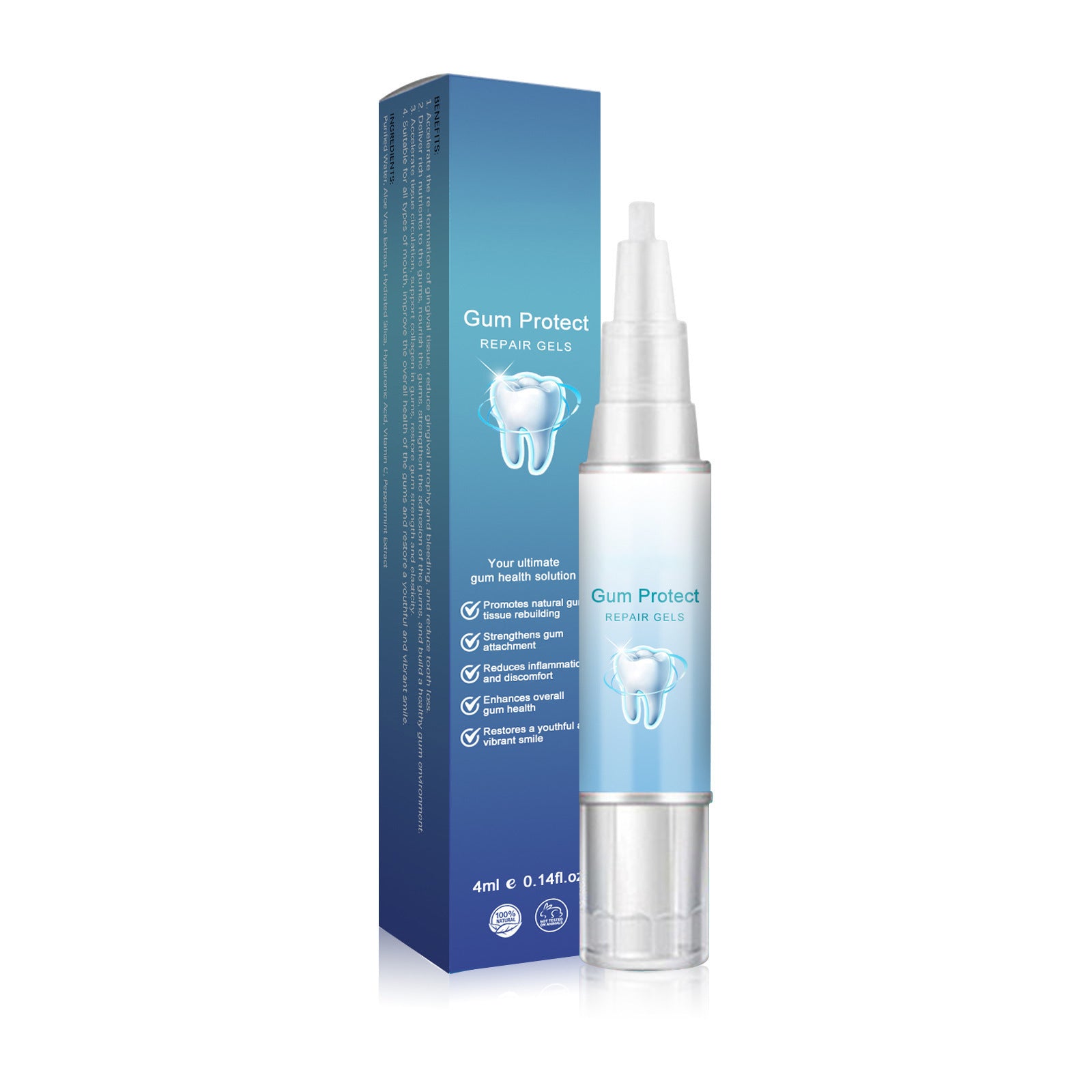 Gum Protect Repair Gel Pen | Gum Tissue Rebuilding + Strengthening | Natural Gum Health Serum 4ml