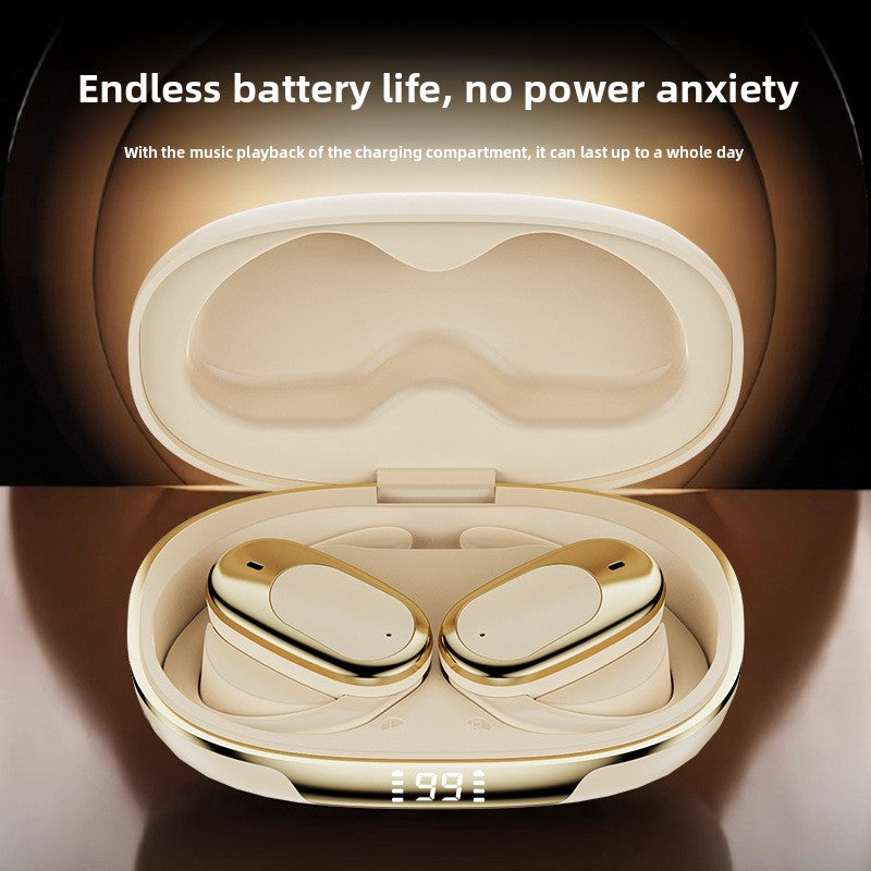 Luxury Gold TWS Wireless Earbuds Bluetooth 5.0 with LED Battery Display Charging Case Premium Design In-Ear Headphones Stereo Sound for iPhone Android Music Travel Gift