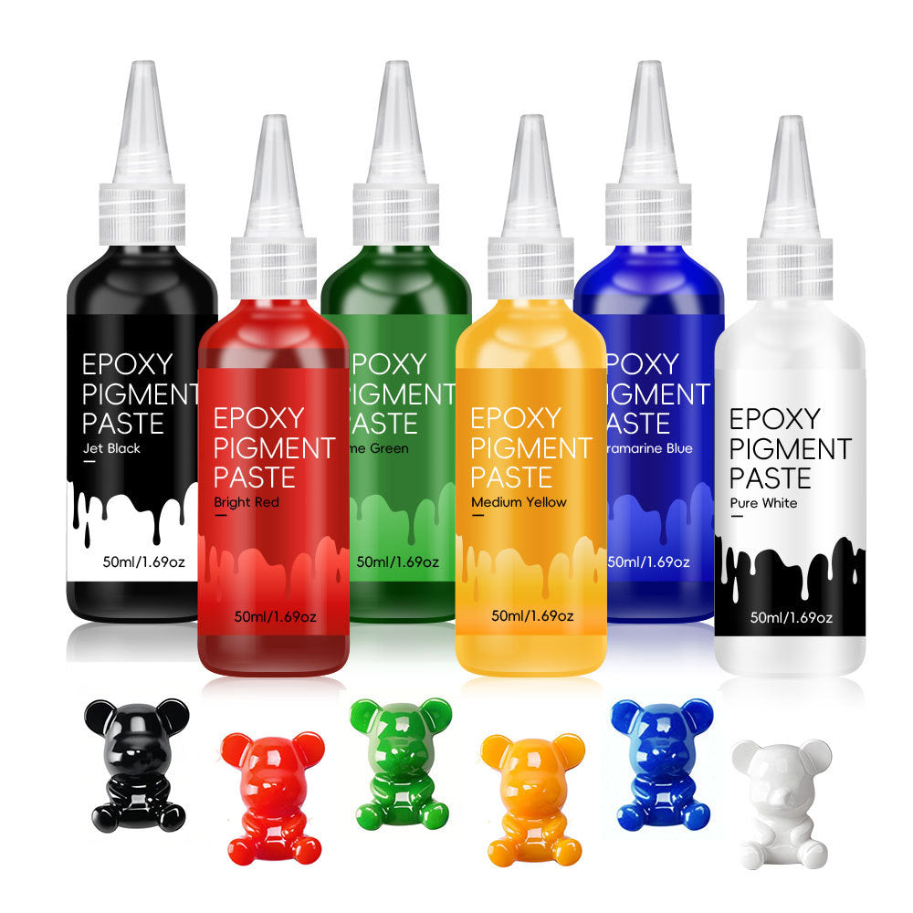 Epoxy Pigment Paste Jet Black 50ml | Highly Concentrated Resin Colorant | Art & Craft Epoxy Dye