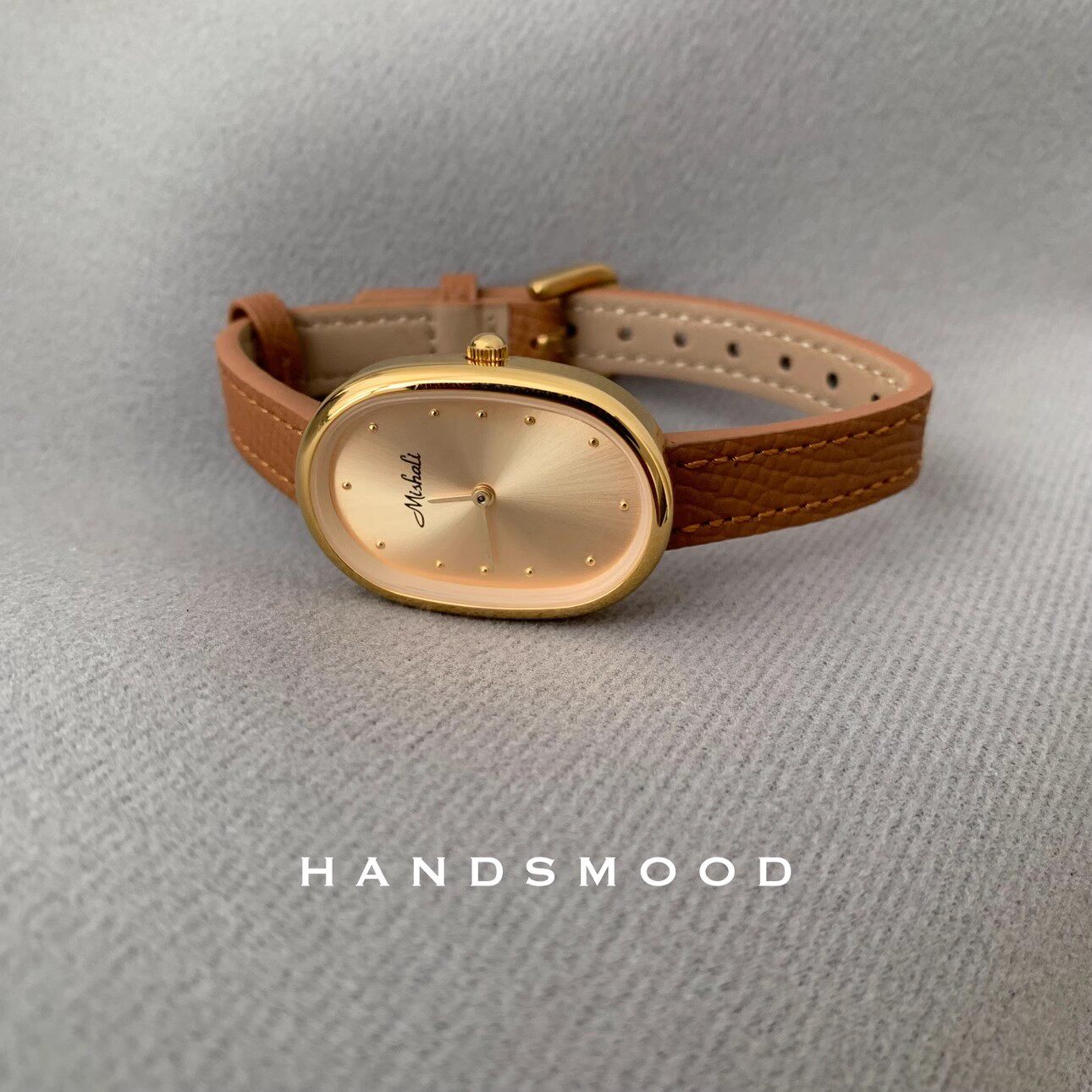 Women's Pearl Bracelet Watch | Double Strand Pearl Gold Crystal Clasp Mother of Pearl Roman Numeral Dial | Handsmood Elegant Jewelry Watch