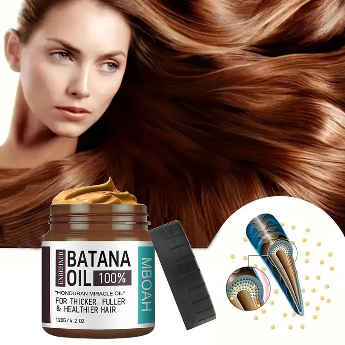 100% Unrefined Batana Oil Hair Mask 120g Honduran Miracle Oil for Thicker Fuller Hair | Natural Deep Conditioning Treatment for Hair Growth Repair Shine