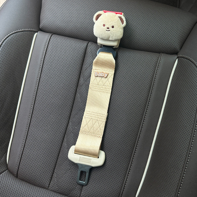 MUA Pregnancy Seat Belt Adjuster with Cute Panda Clip | Maternity Car Seatbelt Shoulder Strap Positioner | Bump Baby Belly Protector | Universal Car Fit