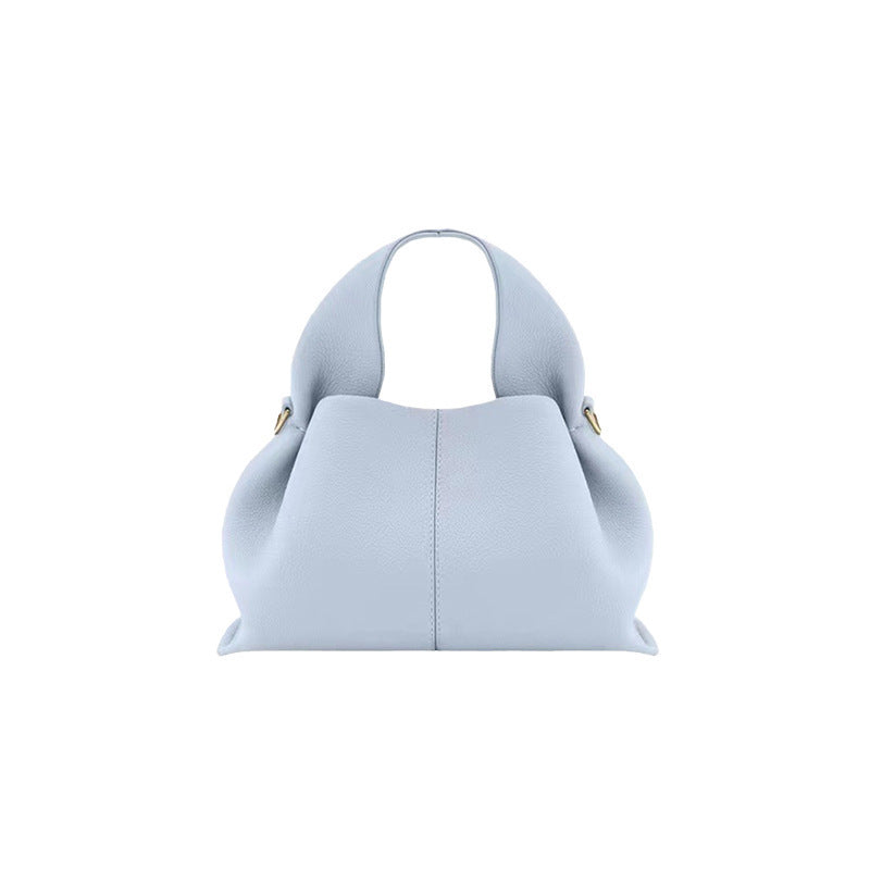 Polene Numero Un Bag in Black Pebbled Leather - Iconic French Handbag | Luxury Shoulder Bag with Top Handle