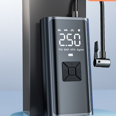 Portable Digital Tire Inflator | Cordless Electric Air Pump with LCD Display PSI BAR KPA for Car Bike