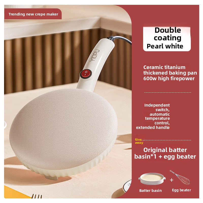 Electric Curved Non-Stick Crepe Maker | 3D Spherical Surface Pancake Baking Pan | Easy Release Thin Pancake & Crepe Machine