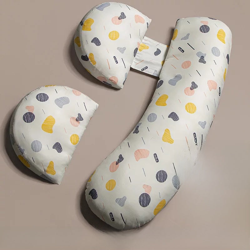 Dual Wedge Pregnancy Pillow Set | Honeycomb Belly & Back Support Maternity Wedge Cushion | Side Sleeper Bump Support | Portable Compact Pregnancy Pillow