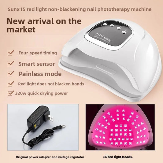 320W UV LED Nail Lamp | SUN X15 Pro Smart Sensor Gel Nail Light | 72 Beads LCD Display Nail Dryer