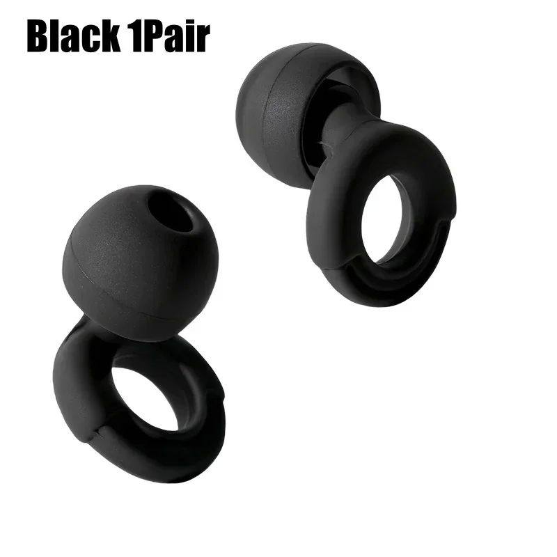 Silicone Ear Tips Replacement for Earbuds | Noise Reducing Ear Plugs | White Pink Black | 3 Pairs Set