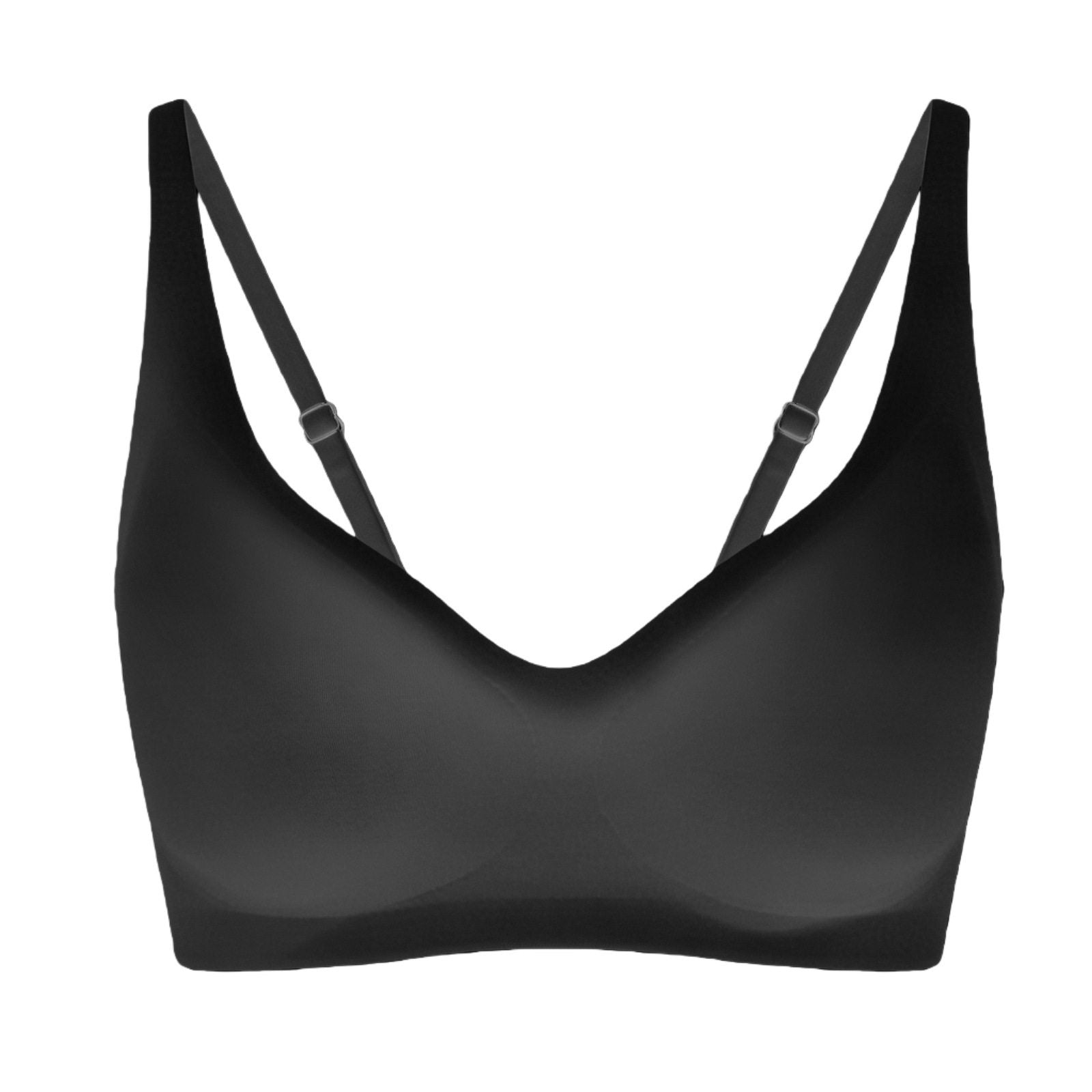 Women's Seamless Wireless Push Up Bralette | Deep V-Neck Smooth Cup Bra | 9 Colors Including Leopard Print