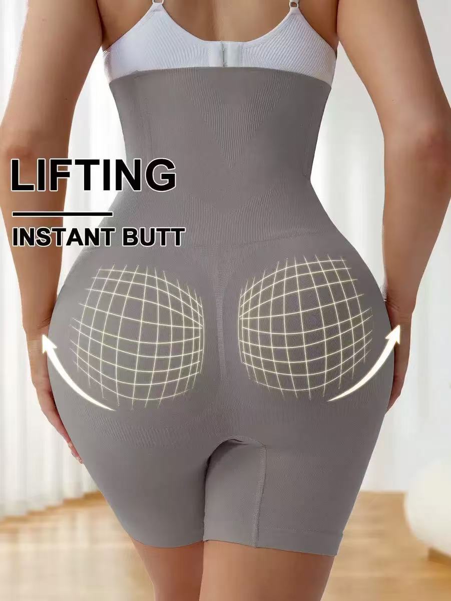 High Waist Butt Lifter Shapewear Shorts for Women ? Tummy Control Body Shaper with Hip Enhancement | Black