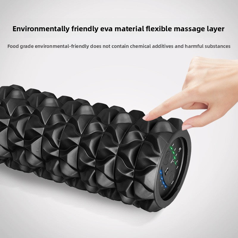 Vibrating Foam Roller for Deep Muscle Recovery | Electric Massage Roller with 4 Speed Settings