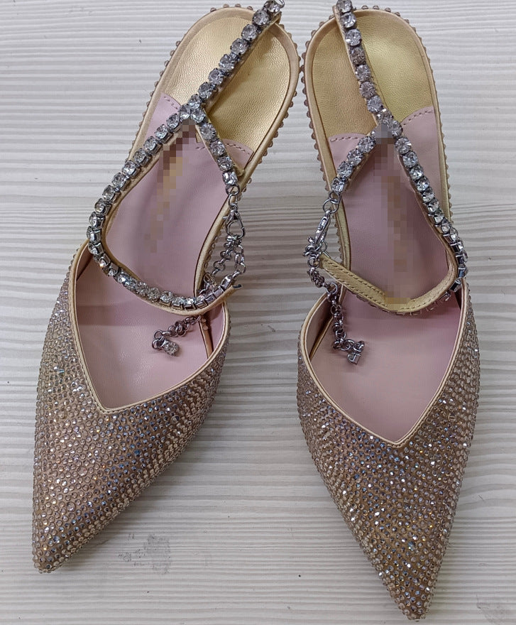 Green Crystal Rhinestone Heels & Matching Clutch Bag Set | Diamante Stiletto Pointed Toe Slingback Evening Shoes & Purse