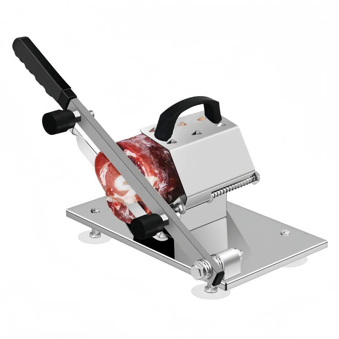 Manual Frozen Meat Slicer Stainless Steel Adjustable Thickness Lamb Beef Mutton Cutting Machine Home Kitchen Food Slicer