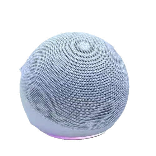 Spherical RGB LED Portable Bluetooth Speaker Colorful Lighting Effects Ball Shape Fabric Mesh Carabiner Hook Wireless Outdoor Waterproof 360 Stereo Sound for Camping Hiking Travel Beach Party iPhone Android