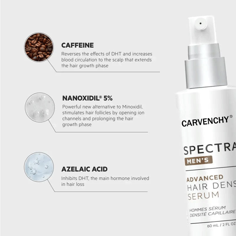 Carvenchy Spectral Men's Advanced Hair Density Serum 60ml | Nanoxidil 5% | 12+ Key Ingredients for Thinning Hair