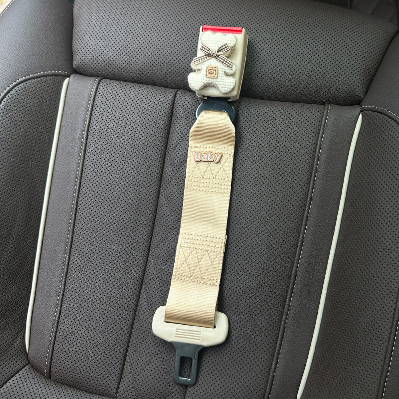 MUA Pregnancy Seat Belt Adjuster with Cute Panda Clip | Maternity Car Seatbelt Shoulder Strap Positioner | Bump Baby Belly Protector | Universal Car Fit