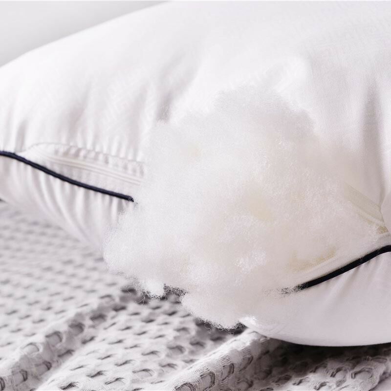 Luxury Hotel Style Bed Pillow | Soft White Embroidered Sleeping Pillow Neck Support Bedroom Pillow
