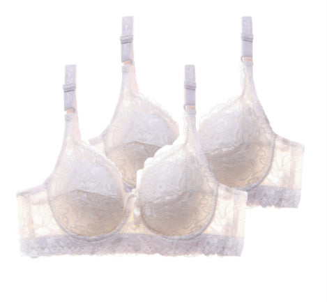 White Full Coverage Floral Lace Underwire Bra | Push Up Support Bra | Women's Everyday Bridal Lingerie Bra