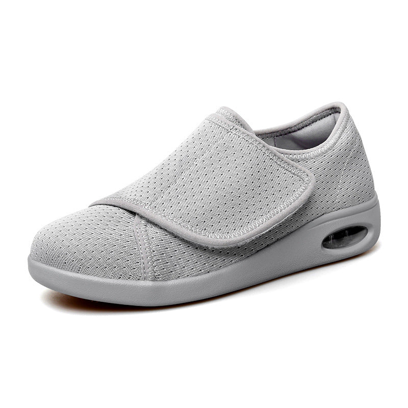 Wide Width Diabetic Walking Shoes - Adjustable Velcro Strap Air Cushion Mesh Sneakers for Swollen Feet, Edema & Arthritis | Men & Women