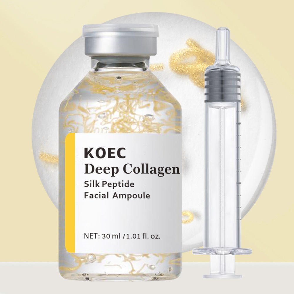 أمبولة الوجه KOEC Deep Collagen Silk Peptide - 30 مل، سيروم مضاد للشيخوخة مع الكولاجين المتحلل | علاج لشد الوجه 