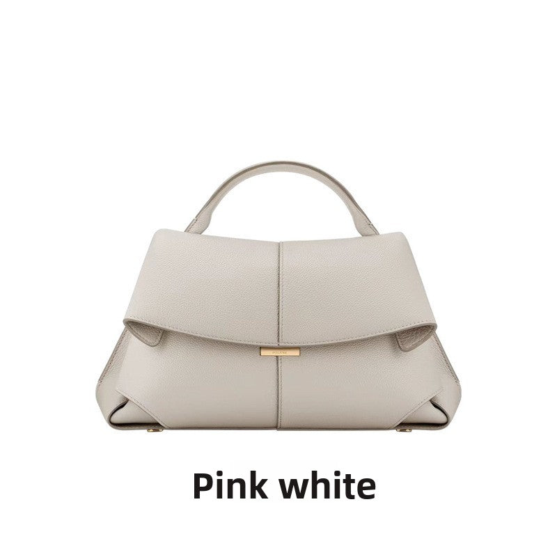 Pol�ne Num�ro Dix Bag - Original French Leather Handbag | Structured Top Handle Bag with Flap Closure | Multiple Colors Available