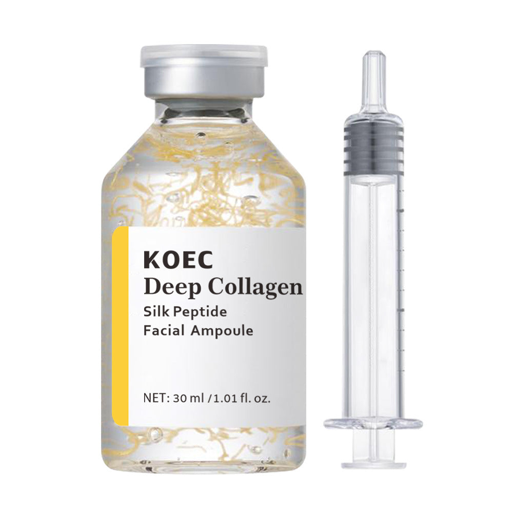 أمبولة الوجه KOEC Deep Collagen Silk Peptide - 30 مل، سيروم مضاد للشيخوخة مع الكولاجين المتحلل | علاج لشد الوجه 