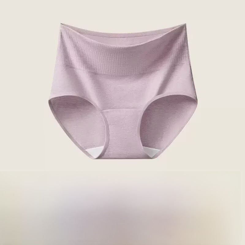 Slip a vita alta in cotone a costine | Intimo contenitivo da donna | Morbide mutandine a vita alta per tutti i giorni