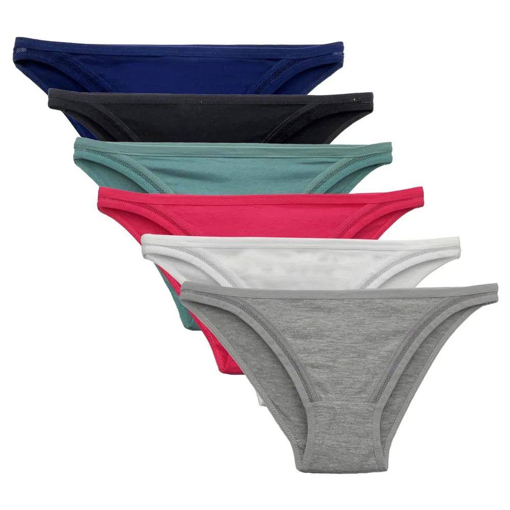 5 PCS Cotton Lace Bow Briefs for Women Soft Low Rise Hipster Panties Set Multicolor Everyday Underwear