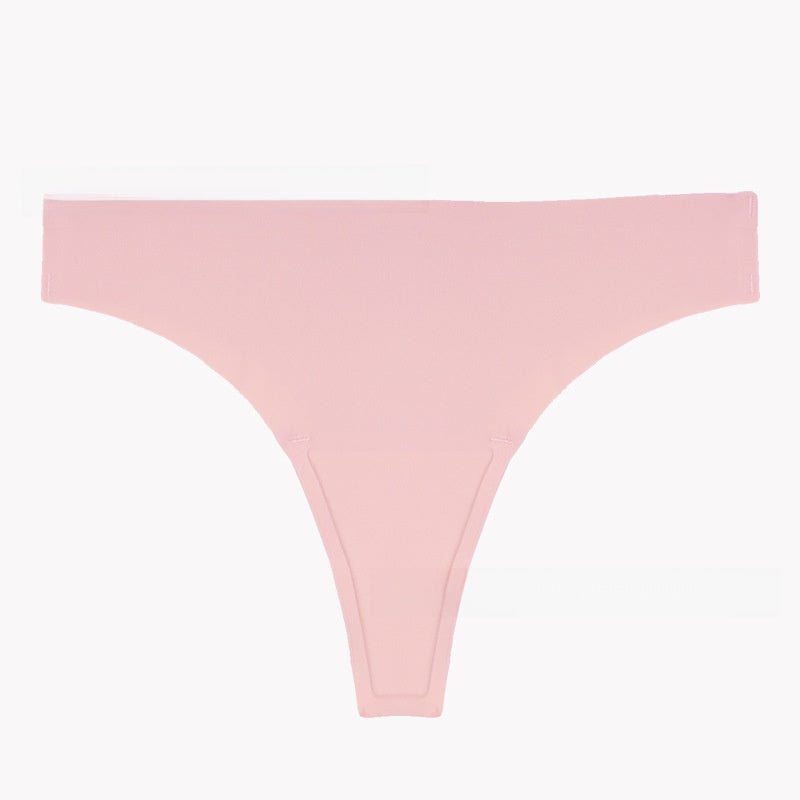 Women's Seamless Thong Underwear | No-Show High Cut G-String | Multi-Color Invisible Panties | Soft Daily Wear