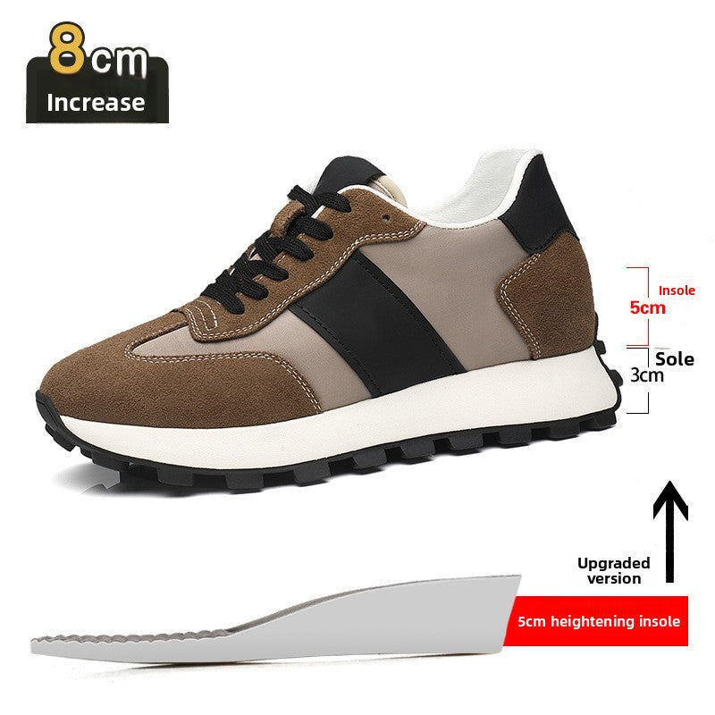 Light Gray Suede Retro Runner Sneaker Beige Panel White Lace Up Gum Sole Casual | Women Men Comfortable Everyday Walking Fashion Sneaker Shoes