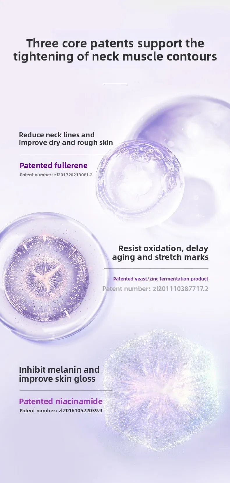 MAGEC Vaseline Fullerene Neck Cream 3pcs Set – Anti-Wrinkle Firming Neck Tightening Cream with Niacinamide | Moisturizing Skin Smoothing Formula | USA Seller