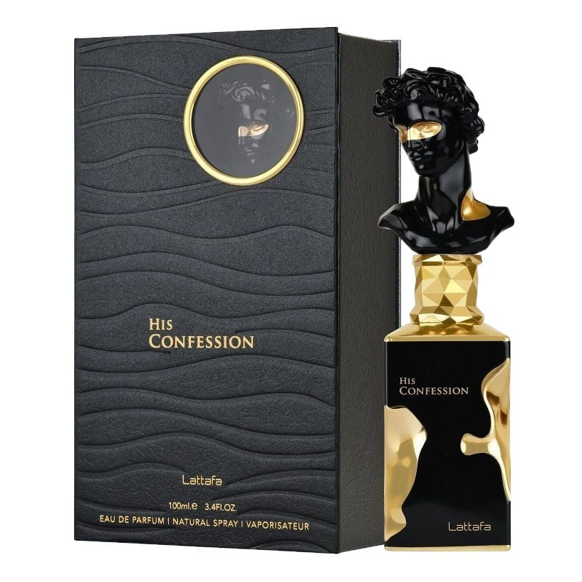 Lattafa His Confession Eau de Parfum 100ml | Luxury Arabian Men's Fragrance Natural Spray
