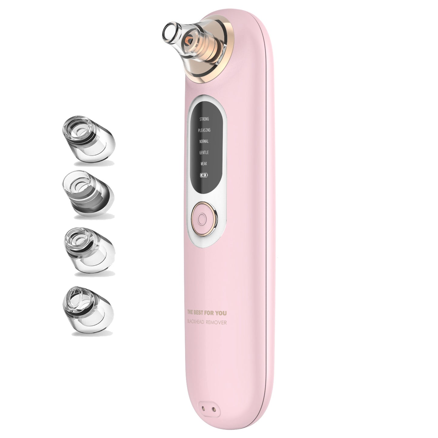 Electric Blackhead Remover Vacuum with Built-In Storage Case | 5 Suction Levels | Multiple Heads | Portable Travel Pore Cleanser