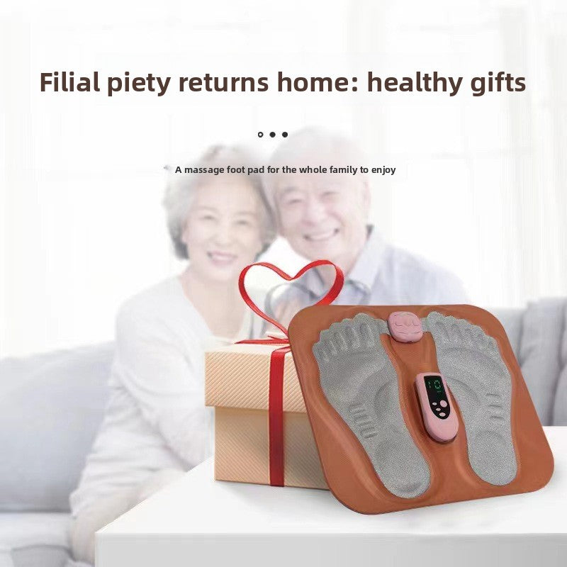 EMS Foot Massager Mat Electric Pulse Foot Stimulator Pad ? Digital LCD Multi-Mode Circulation Booster Pain Relief Massage