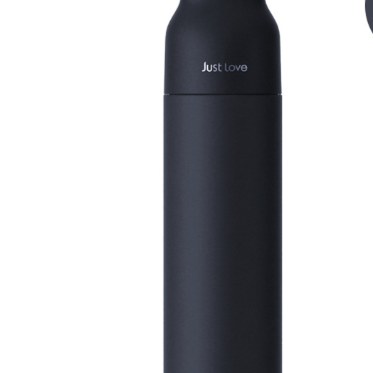 Just Love Slim Stainless Steel Thermos Flask | Vacuum Insulated Travel Bottle with Wooden Handle | Aesthetic Minimalist Water Bottle Pink Blue