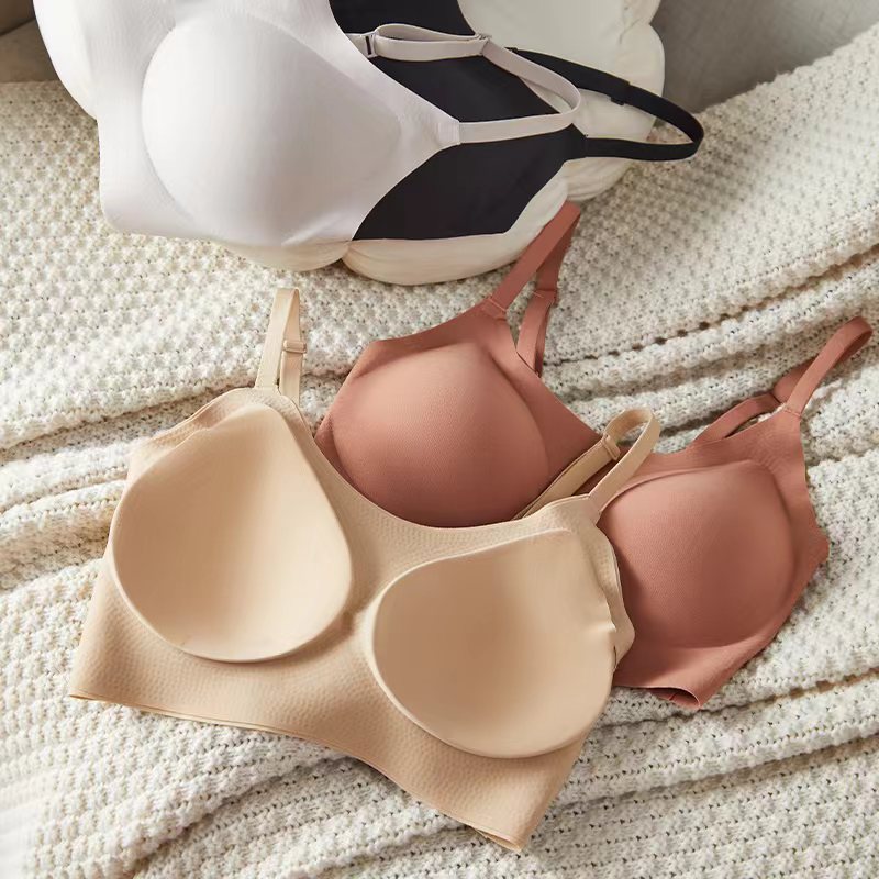 Seamless Invisible Bralette Women | Ultra Thin Strap Wireless Smooth Bra | No Wire Nude Skin Tone Comfort Bra