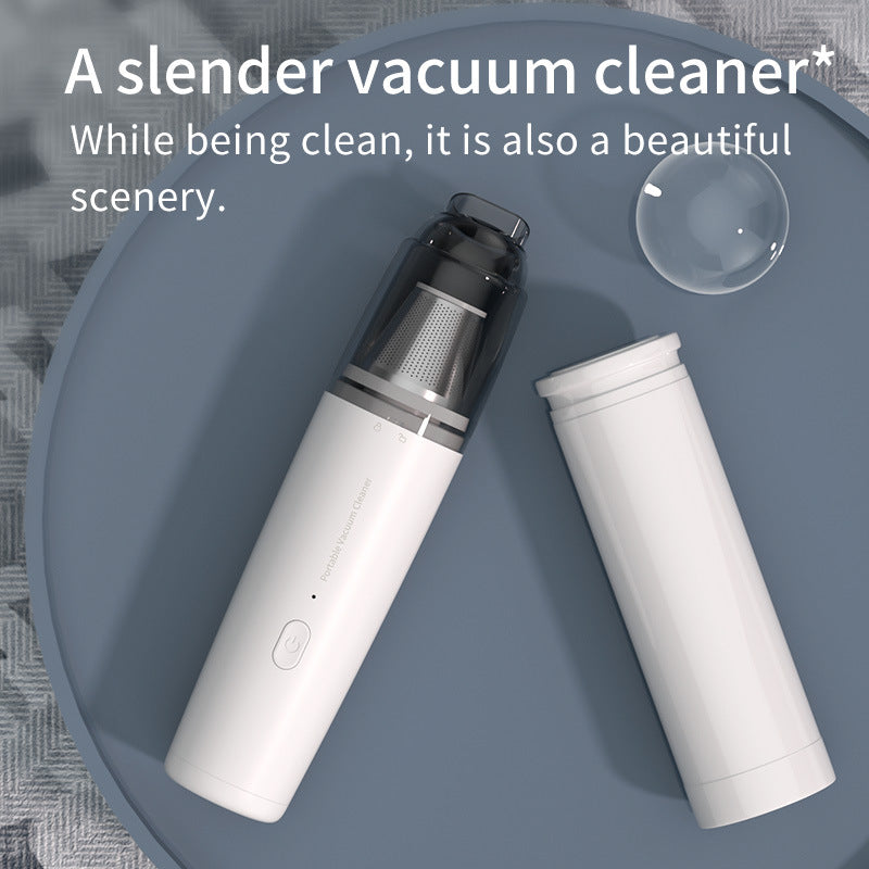 Wireless Portable Vacuum Cleaner - Cordless Mini Handheld Vacuum with Strong Suction & Brush Attachment | Car & Home Use